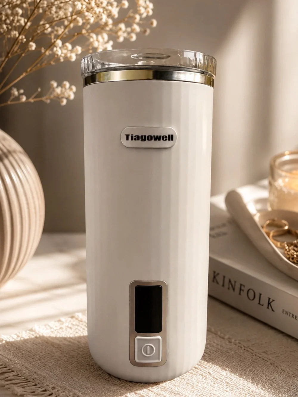 Tiagowell Electric Milk Frother – White